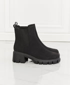 Work For It Matte Lug Sole Chelsea Boots in Black - Body By J'ne