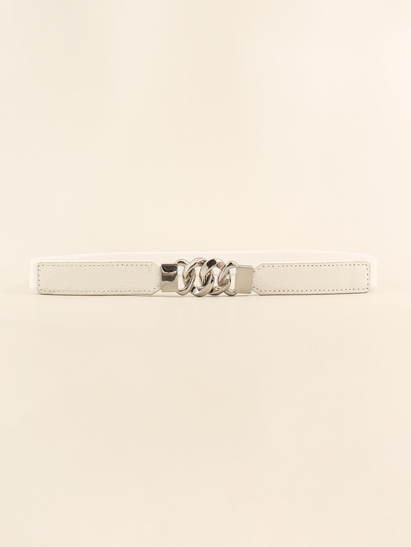Zinc Alloy Buckle Elastic PU Belt - Body By J'ne