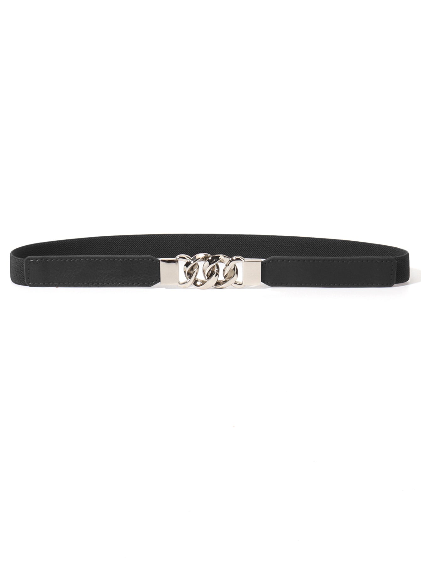 Zinc Alloy Buckle Elastic PU Belt - Body By J'ne