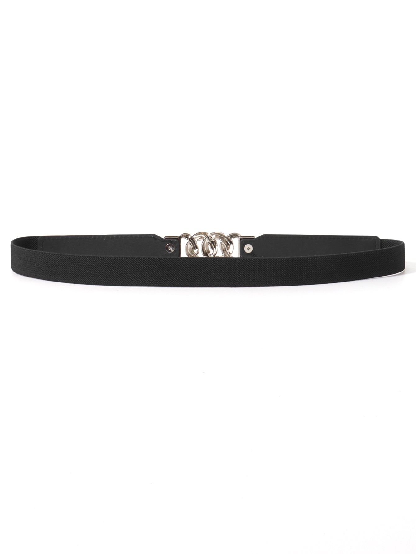 Zinc Alloy Buckle Elastic PU Belt - Body By J'ne