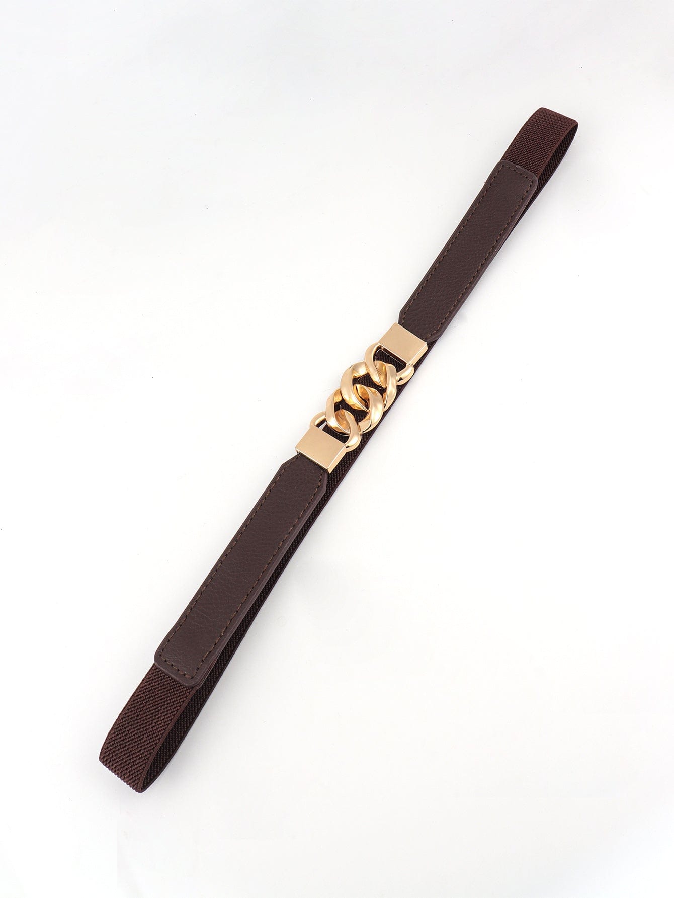 Zinc Alloy Buckle Elastic PU Belt - Body By J'ne