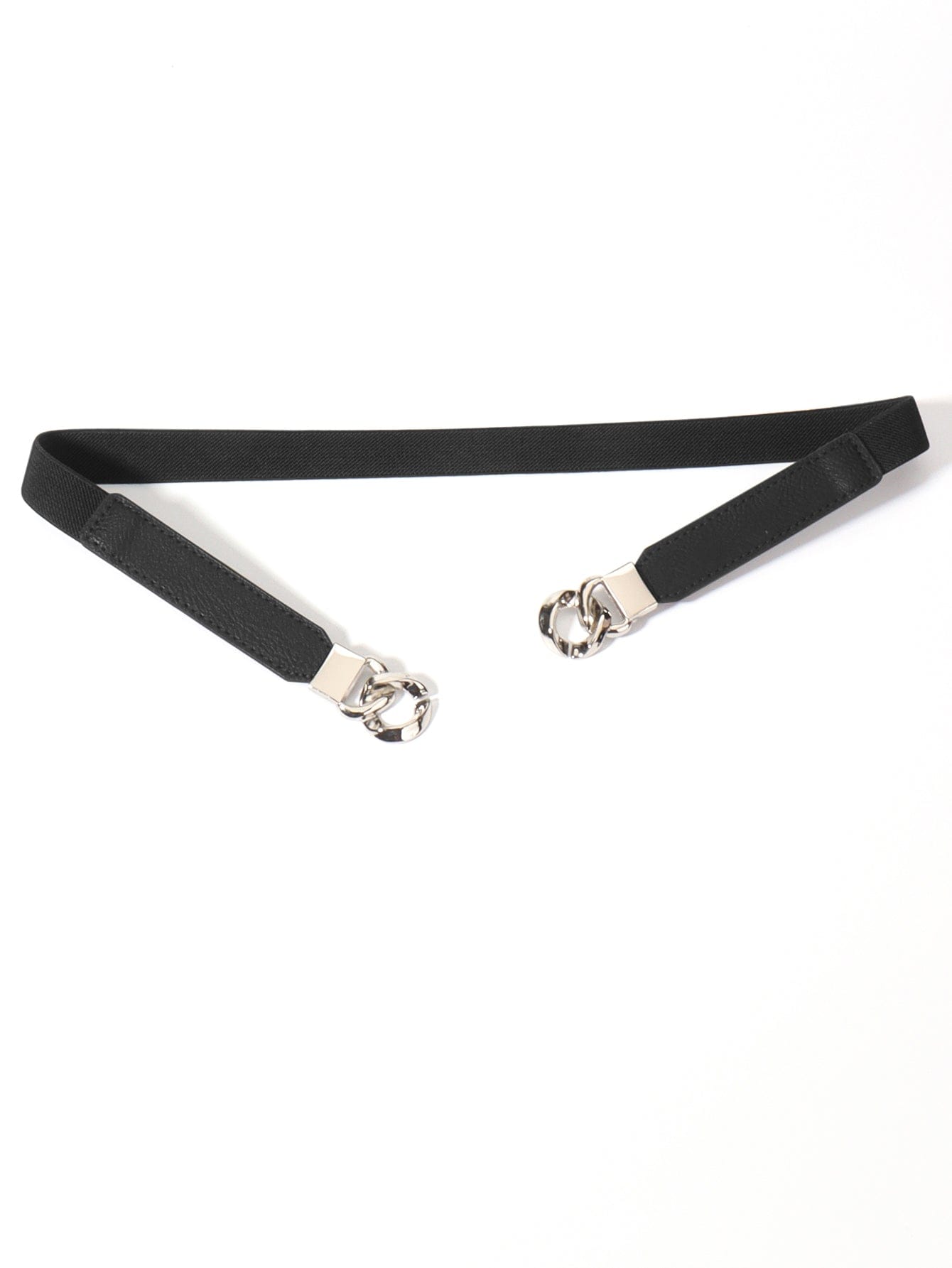 Zinc Alloy Buckle Elastic PU Belt - Body By J'ne