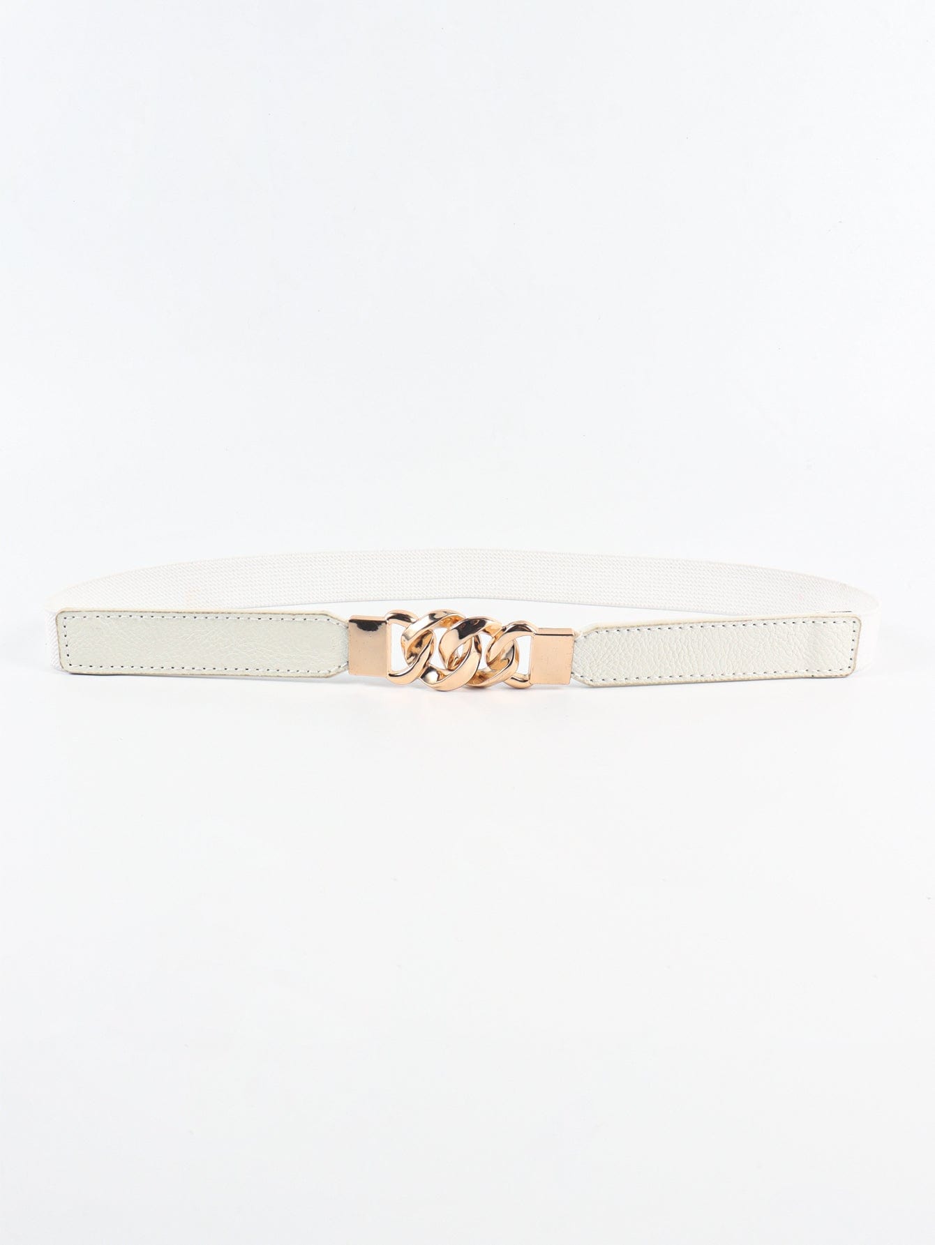 Zinc Alloy Buckle Elastic PU Belt - Body By J'ne