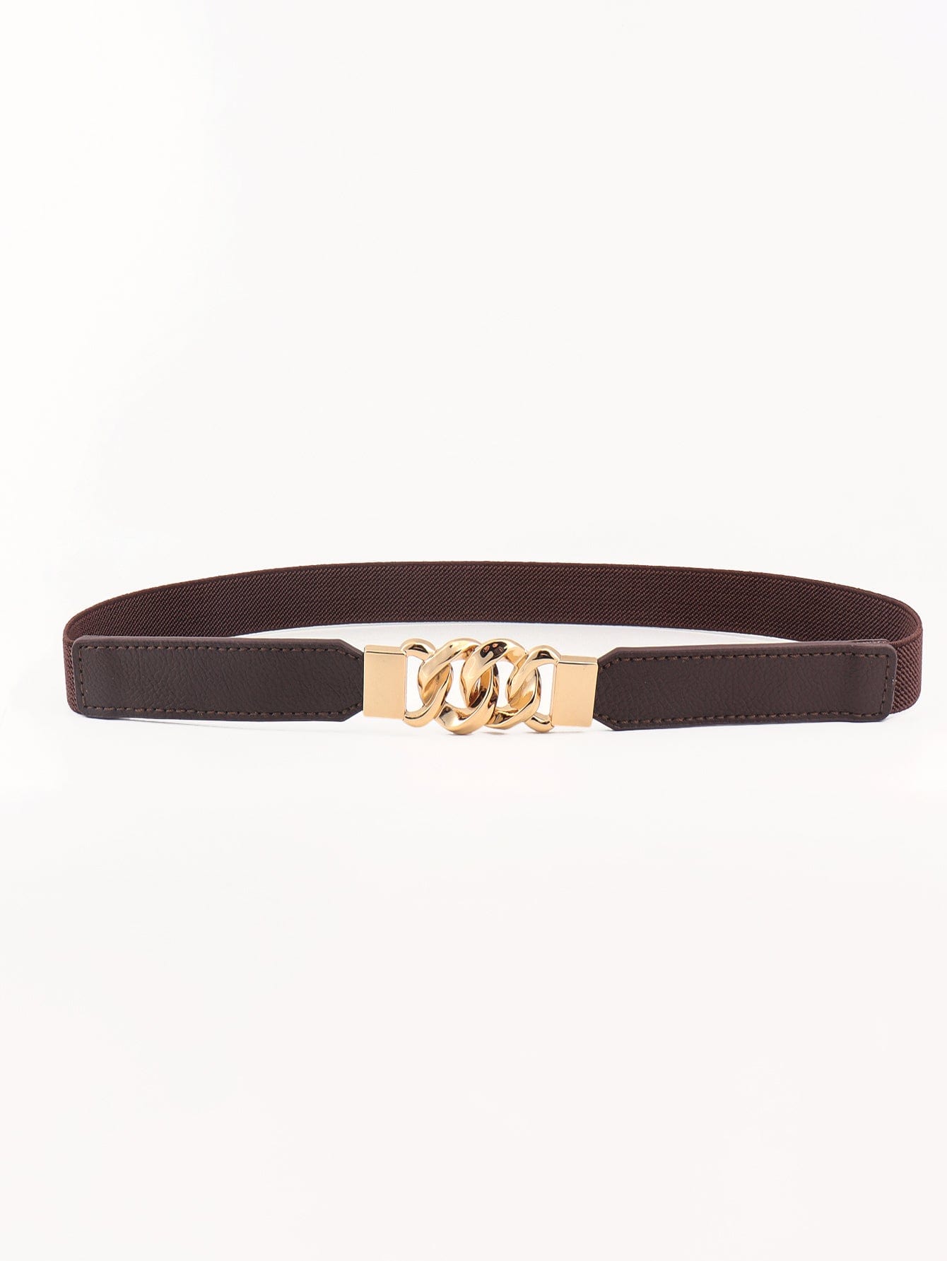 Zinc Alloy Buckle Elastic PU Belt - Body By J'ne