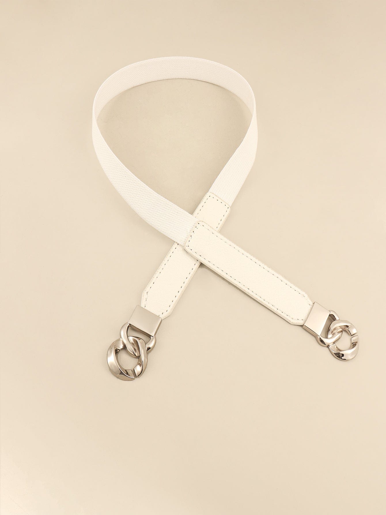 Zinc Alloy Buckle Elastic PU Belt - Body By J'ne