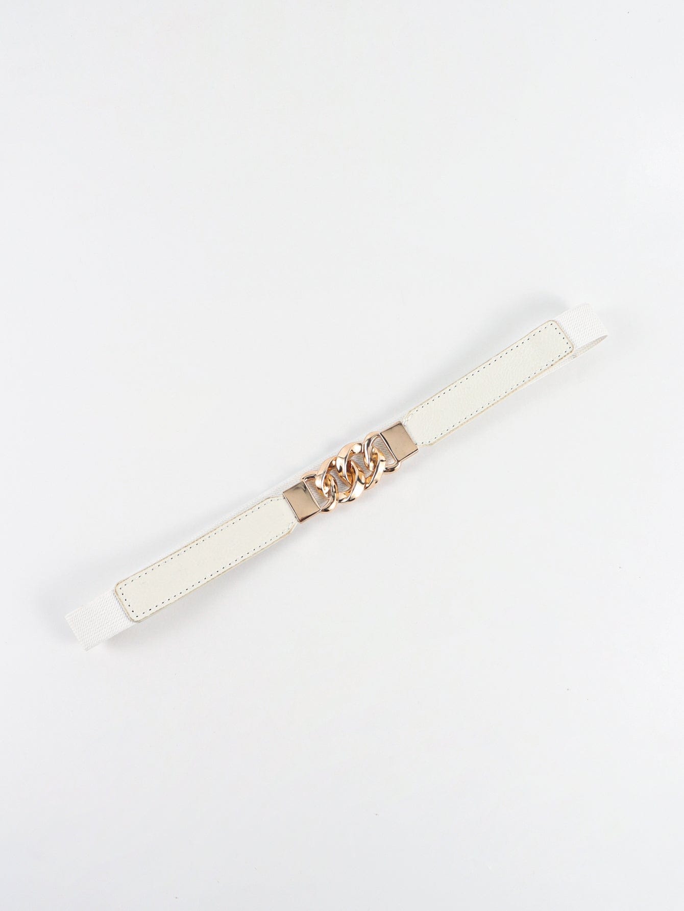 Zinc Alloy Buckle Elastic PU Belt - Body By J'ne