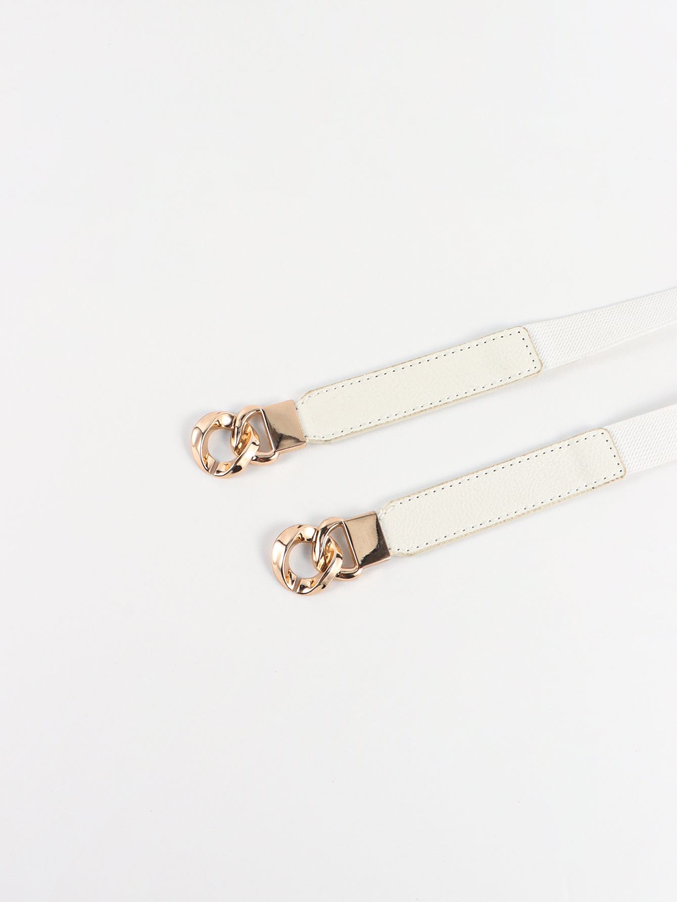 Zinc Alloy Buckle Elastic PU Belt - Body By J'ne