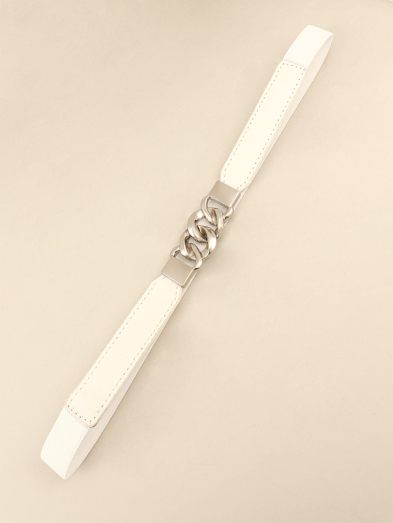 Zinc Alloy Buckle Elastic PU Belt - Body By J'ne