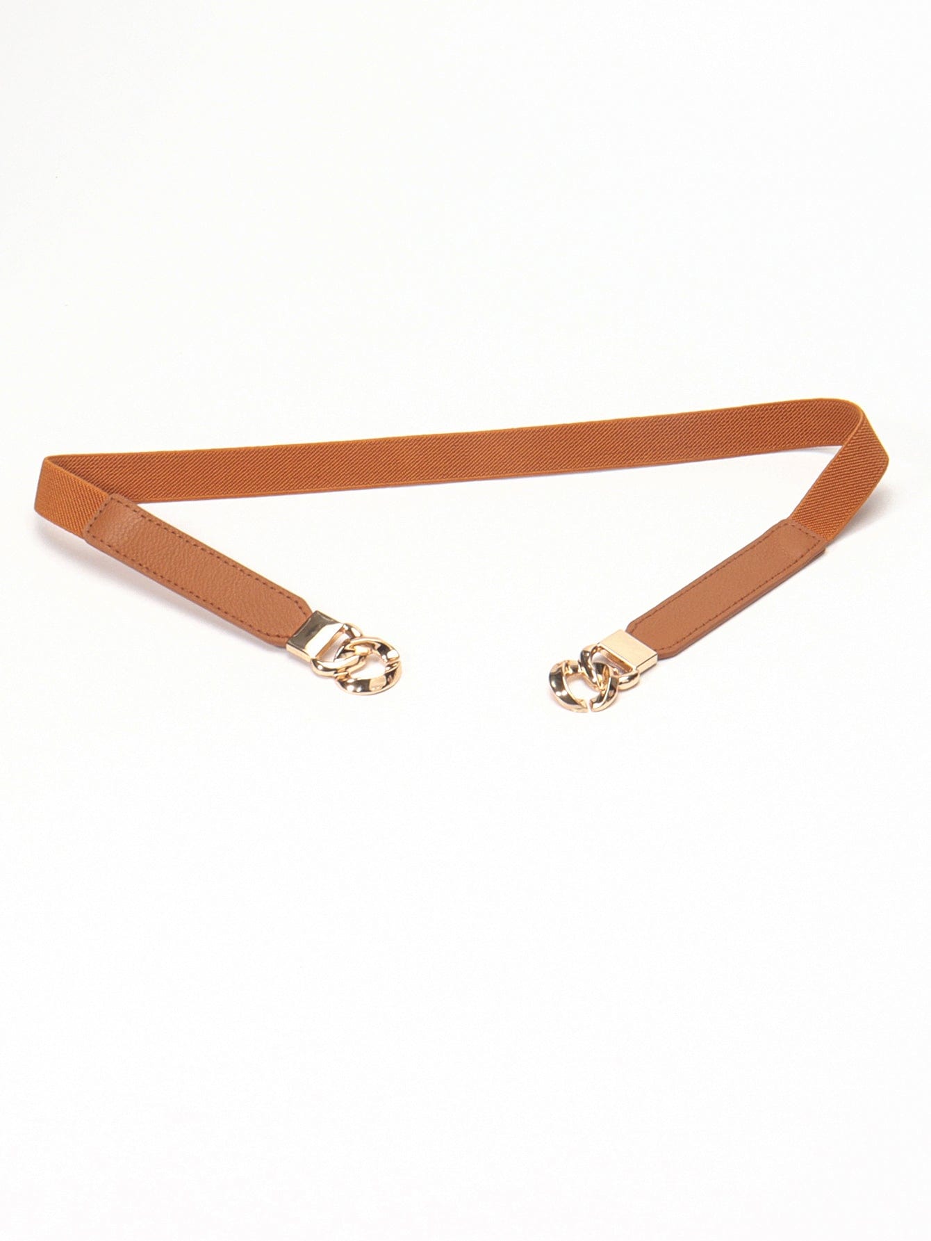 Zinc Alloy Buckle Elastic PU Belt - Body By J'ne