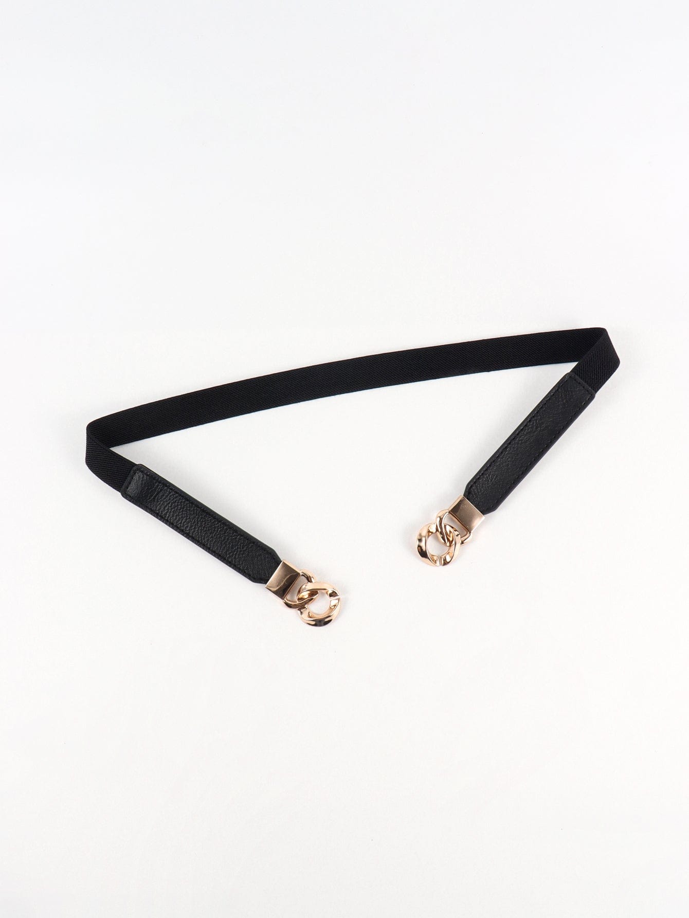 Zinc Alloy Buckle Elastic PU Belt - Body By J'ne