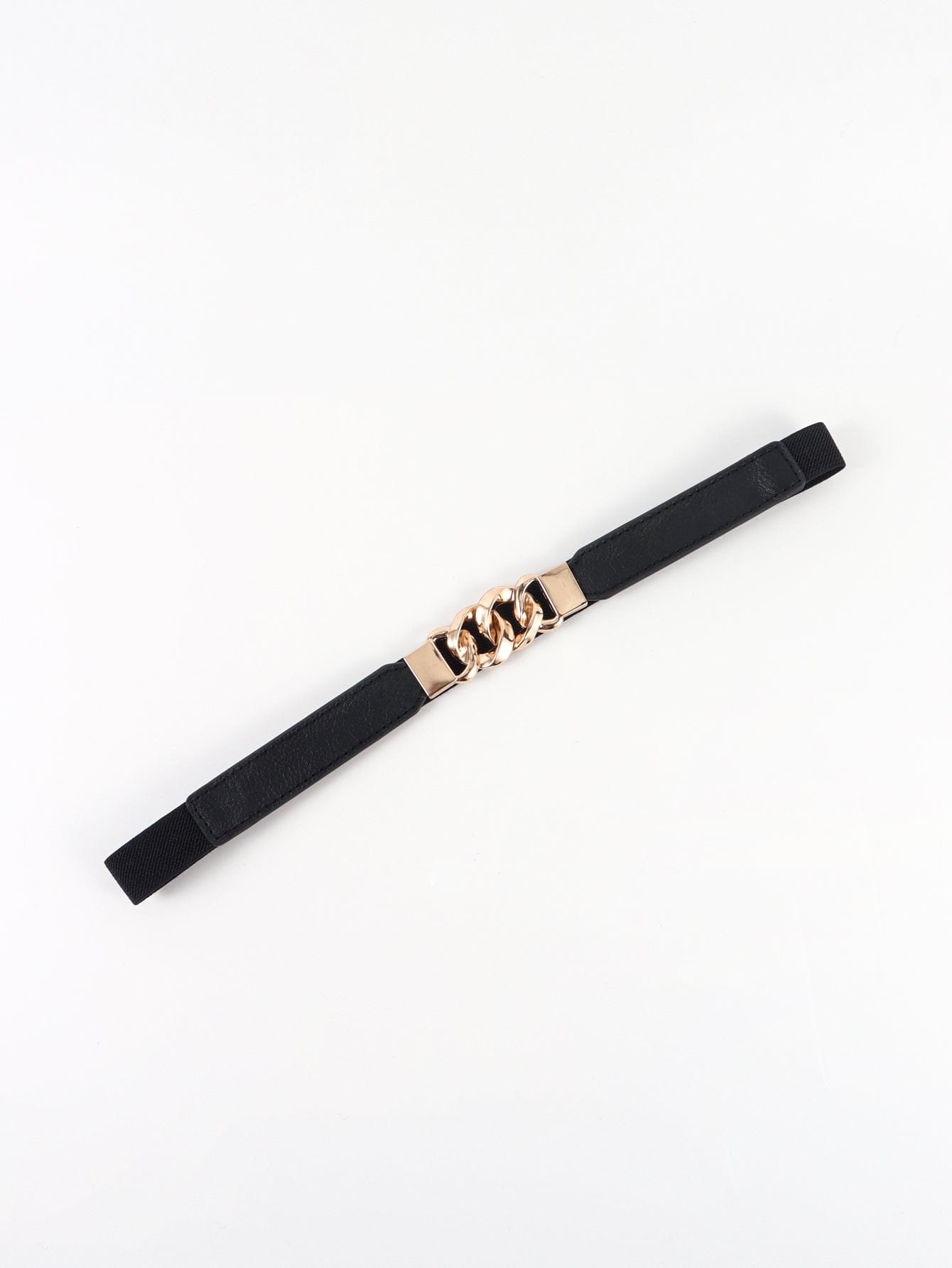 Zinc Alloy Buckle Elastic PU Belt - Body By J'ne