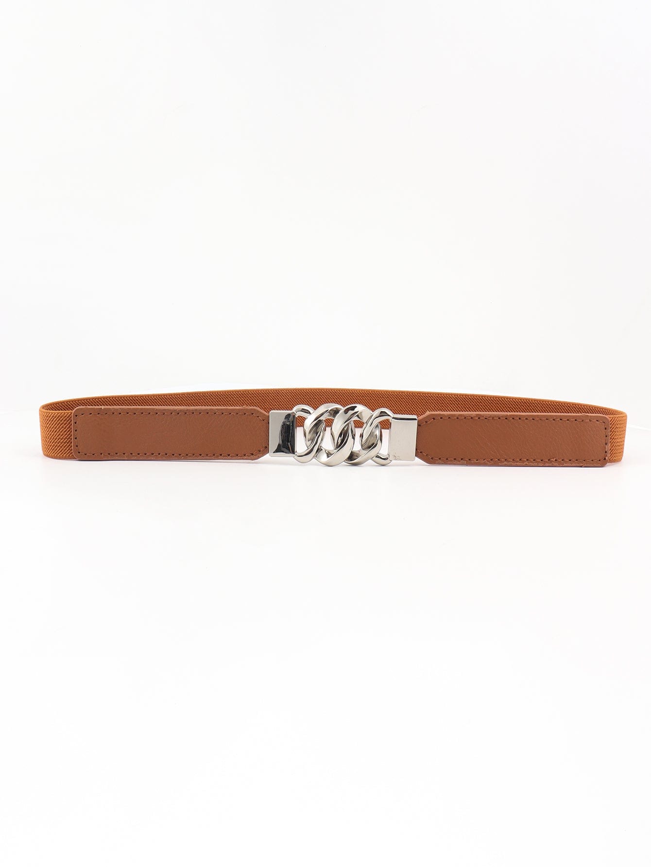 Zinc Alloy Buckle Elastic PU Belt - Body By J'ne