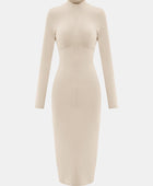 Zip Up Cutout Drawstring Detail Dress - Body By J'ne