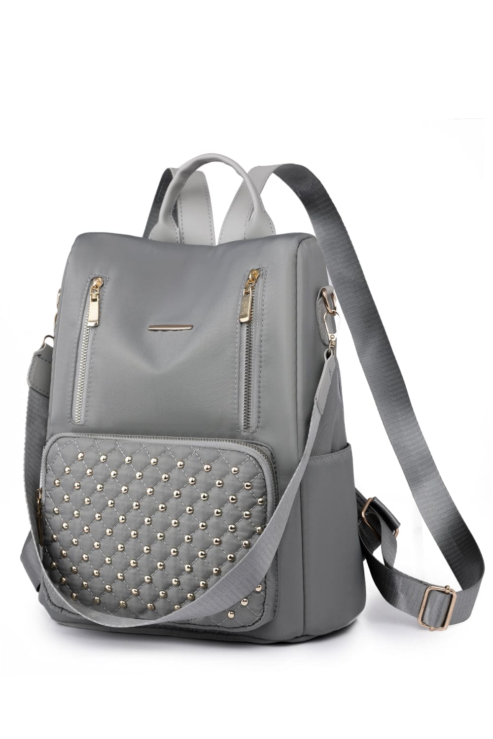 Zipper Pocket Beaded Backpack - Body By J'ne