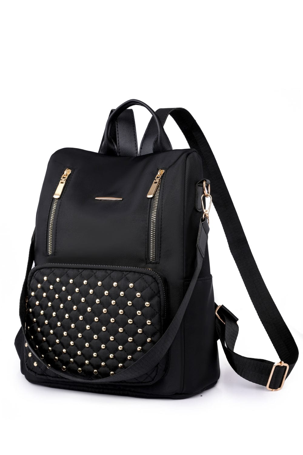 Zipper Pocket Beaded Backpack - Body By J'ne