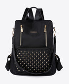 Zipper Pocket Beaded Backpack - Body By J'ne