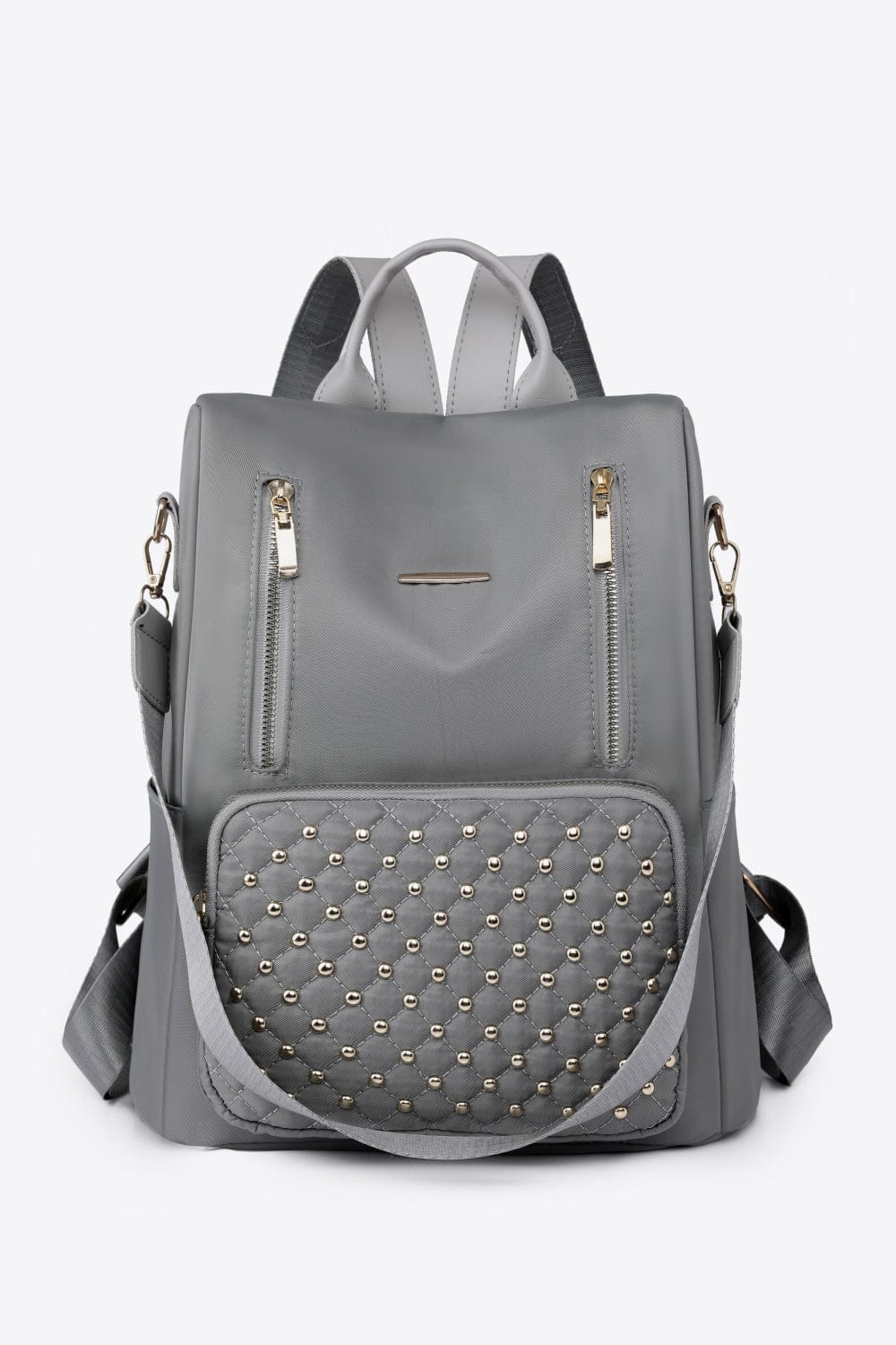 Zipper Pocket Beaded Backpack - Body By J'ne