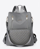 Zipper Pocket Beaded Backpack - Body By J'ne