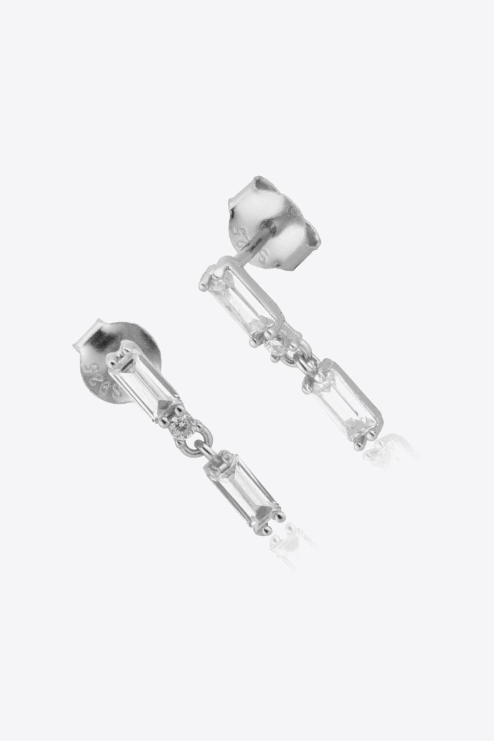 Zircon 925 Sterling Silver Drop Earrings - Body By J'ne