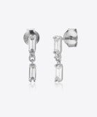 Zircon 925 Sterling Silver Drop Earrings - Body By J'ne
