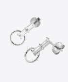 Zircon 925 Sterling Silver Hoop Drop Earrings - Body By J'ne