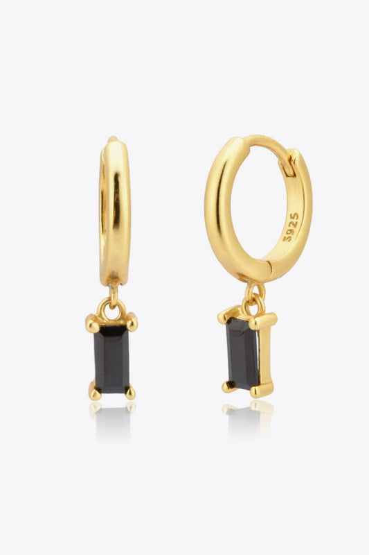 Zircon Huggie Drop Earrings - Body By J'ne